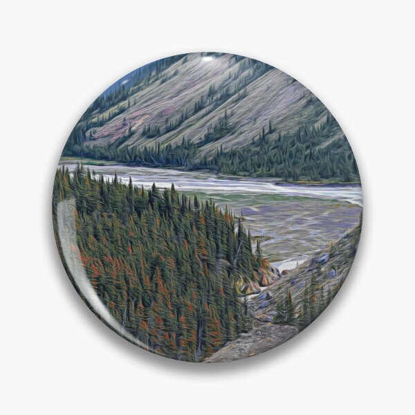 Item preview, River in the mountains illustration designed and sold by CanadianWild418.