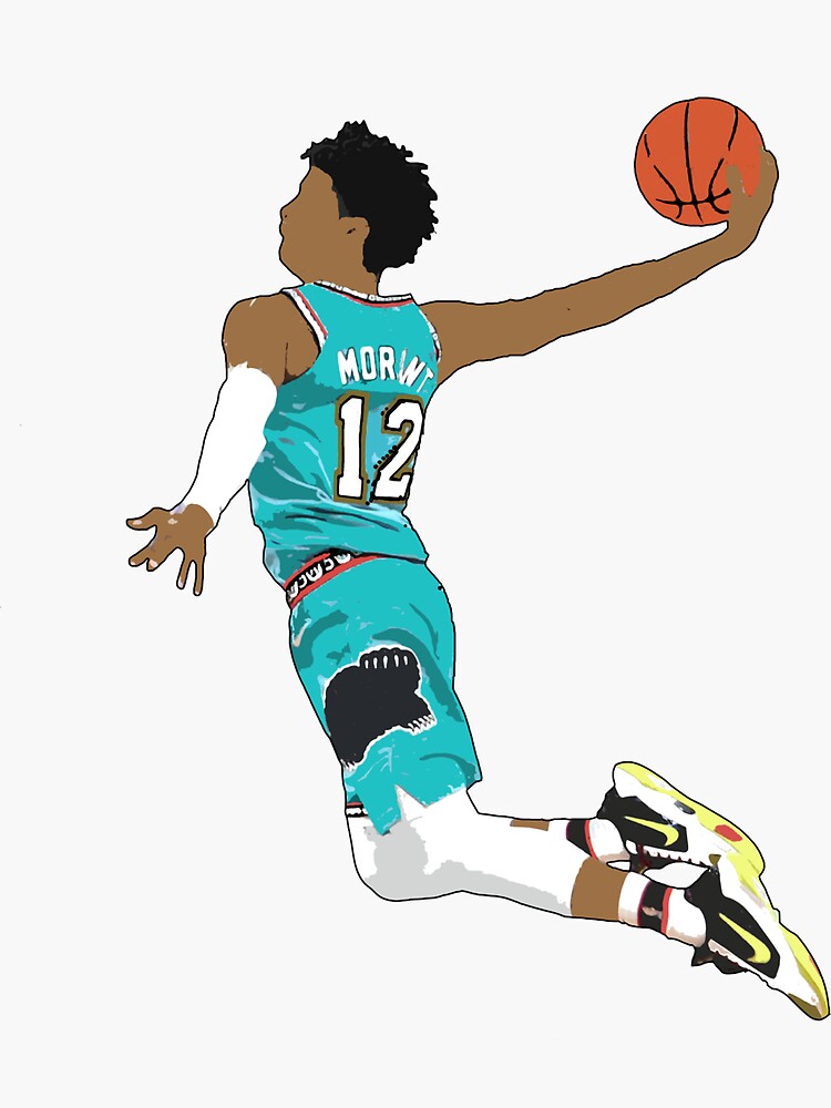 "Ja Morant Dunk" Sticker for Sale by Karriss28 Redbubble