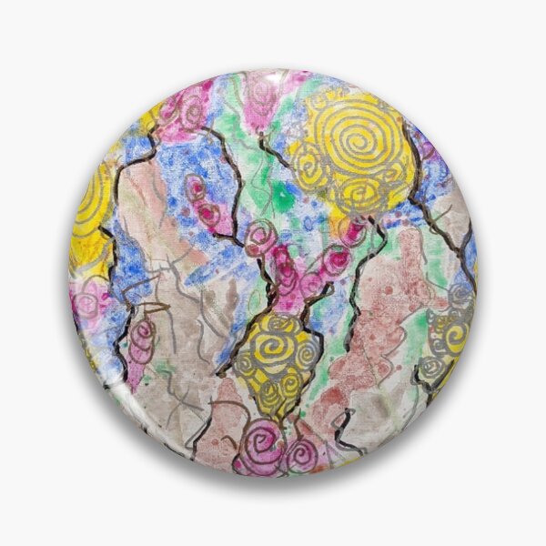 Item preview, Pastel Garden Batik Acrylic Painting designed and sold by Oak Mountain.