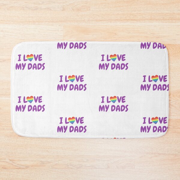 Item preview, Cute rainbow heart - I love my dads designed and sold by lMonsterPlanetl.