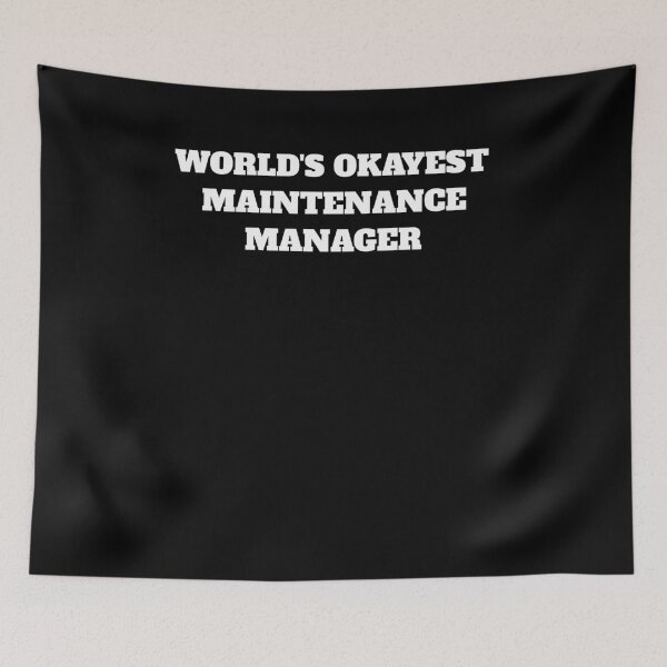 Item preview, World's okayest Maintenance Manager designed and sold by Jeangel97.
