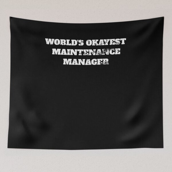 Item preview, World's okayest Maintenance Manager Retro Vintage designed and sold by Jeangel97.