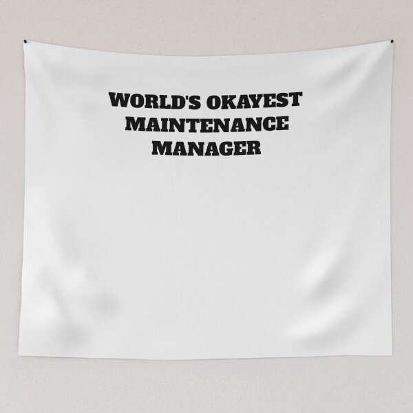 Item preview, World's okayest Maintenance Manager designed and sold by Jeangel97.