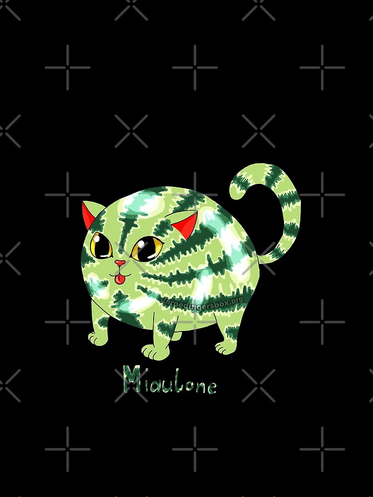 Thumbnail 6 von 6, Ärmelloses Top, Miaulone: 1/2 Melone, 1/2 Katze Version 3 designt und verkauft von Boxcats.