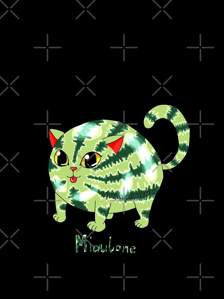 Thumbnail 4 von 4, A-Linien Kleid, Miaulone: 1/2 Melone, 1/2 Katze Version 3 designt und verkauft von Boxcats.