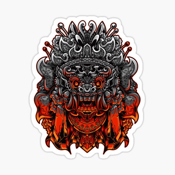 Barong The Culture Red Sticker