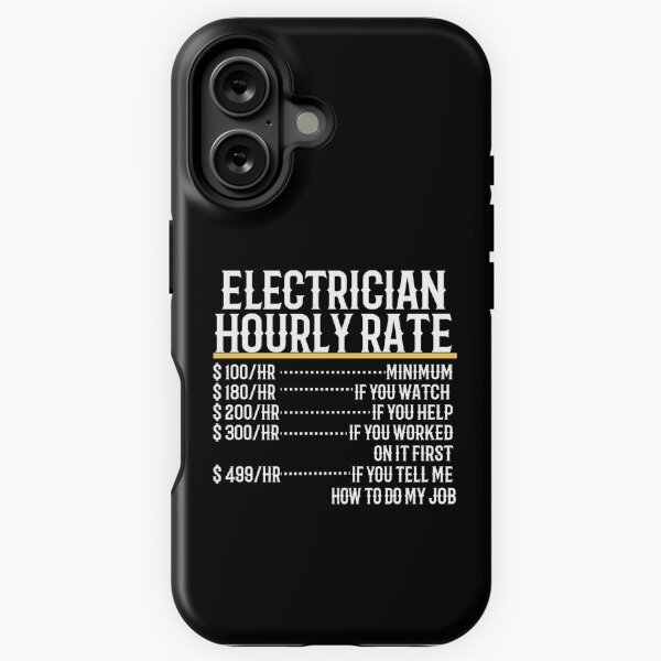 Item preview, Electrician Hourly Rate designed and sold by TeesYouWant.