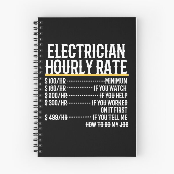 Item preview, Electrician Hourly Rate designed and sold by TeesYouWant.
