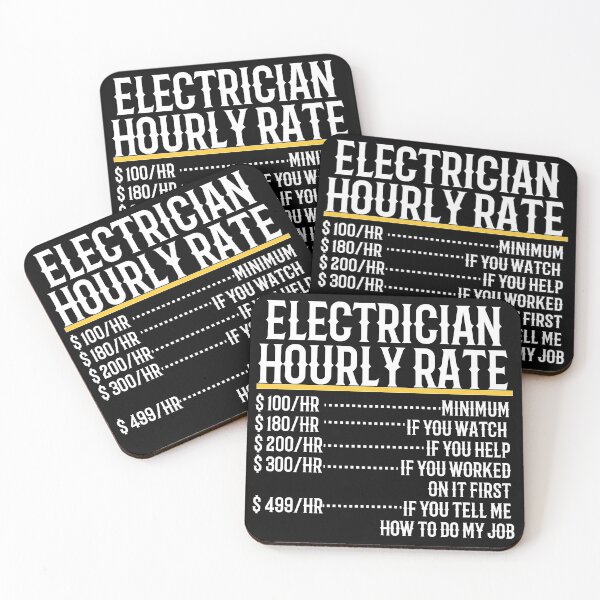 Item preview, Electrician Hourly Rate designed and sold by TeesYouWant.