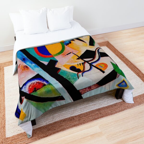 Wassily Kandinsky | Multicolored-Circle | Kandinsky Inspired Fine Art Comforter