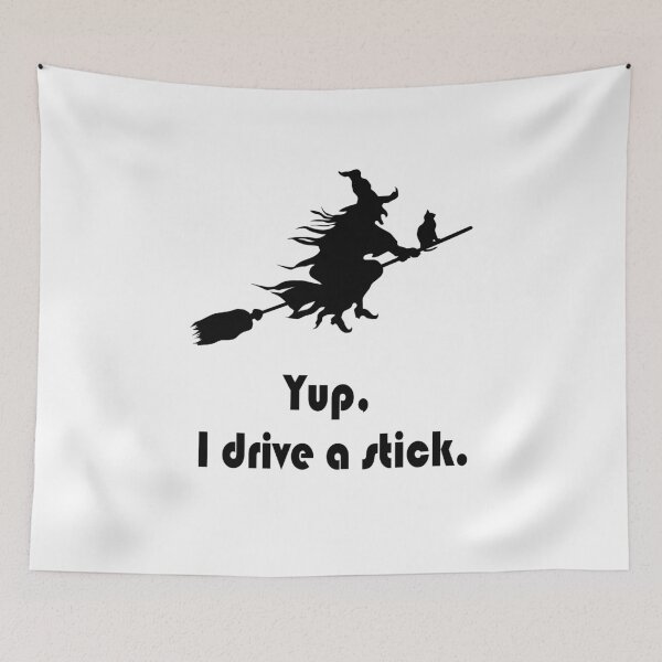Item preview, Witch Drives a Stick - Halloween Witch Broom- Cars designed and sold by ittybittyowl.
