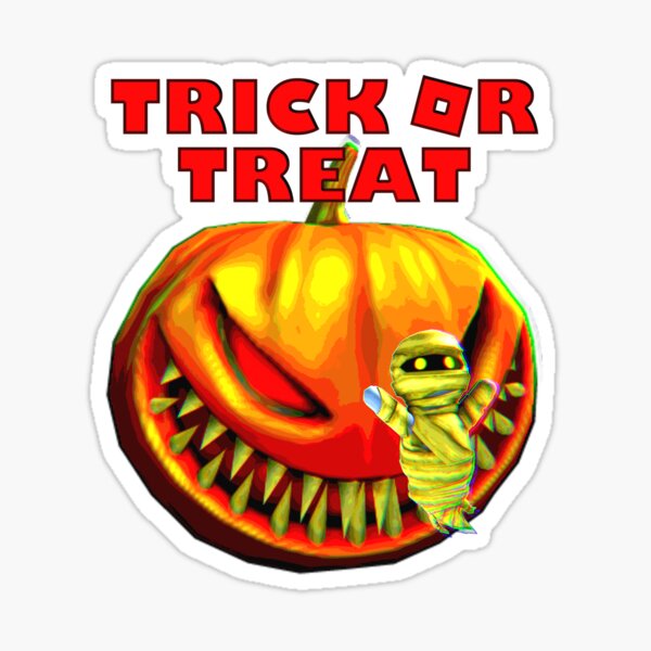 Lets Play Roblox Stickers Redbubble - roblox halloween decals