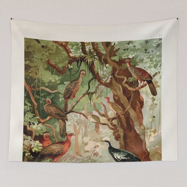 Item preview, Birds of the Amazon Album de aves amazonicas Emil Goldi 1906 024 Cujubi Jacus Aracuas Jacamims designed and sold by WetdryvacRB01.