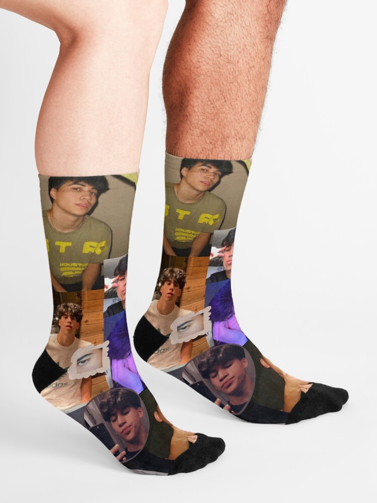 "Moody Mattia Polibio Tik Tok Collage" Socks By MNCO | Redbubble