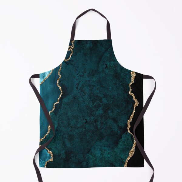 Item preview, Watercolor Agate in Teal Green and Turquoise with Glitter Veins designed and sold by PixDezines.