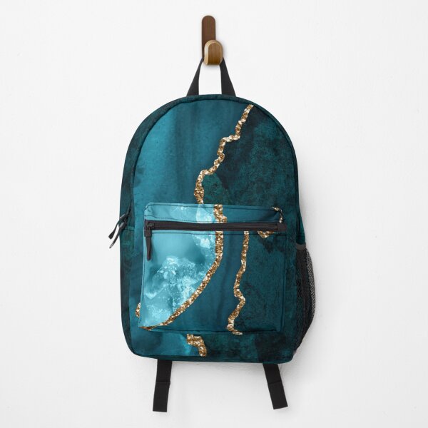 Item preview, Watercolor Agate in Teal Green and Turquoise with Glitter Veins designed and sold by PixDezines.