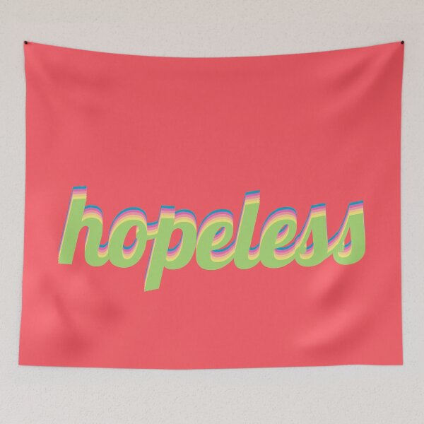 Item preview, Satire - Hopeless - Pastel Rainbow Design - Typography - A Tribute to Nico Semsrott designed and sold by greatnorris.
