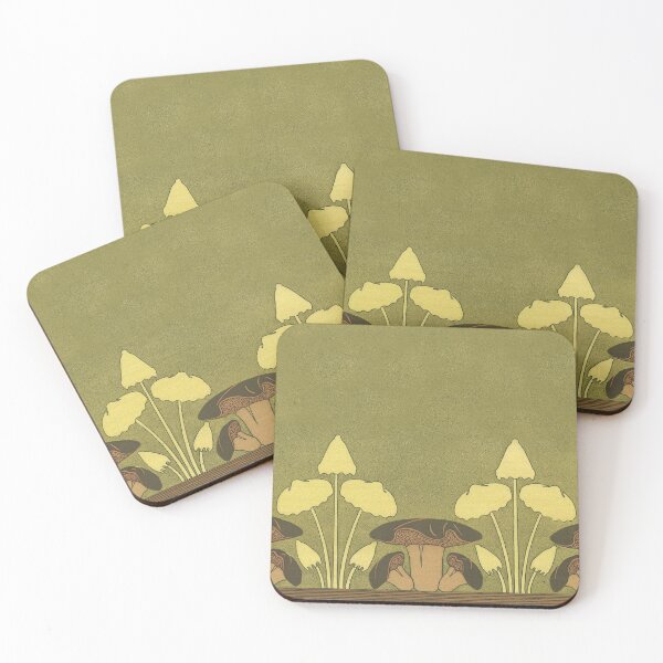 Item preview, Mushrooms - Art Nouveau Flora and Fauna designed and sold by elevens.