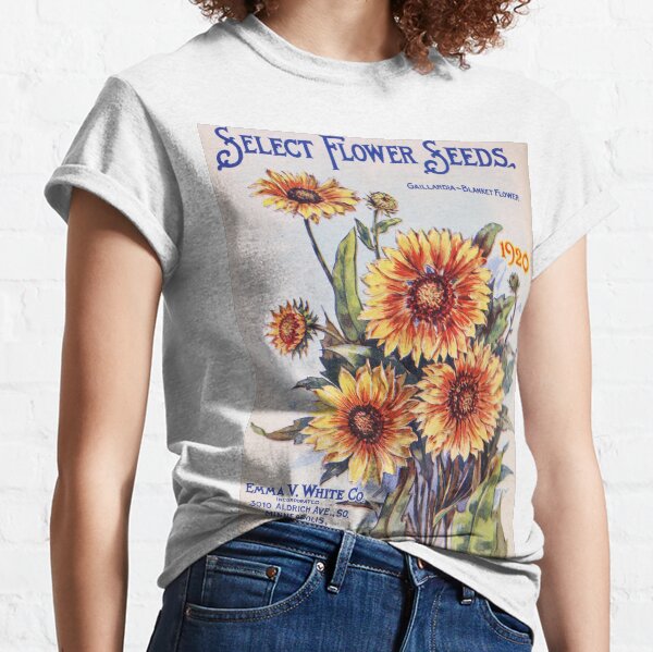 Vintage Garden Seed Catalog Cover Classic T-Shirt