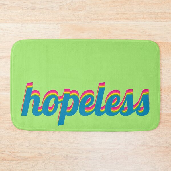Item preview, Satire - Hopeless - Rainbow Design - Typography - Neon Pastel - A Tribute to Nico Semsrott designed and sold by greatnorris.