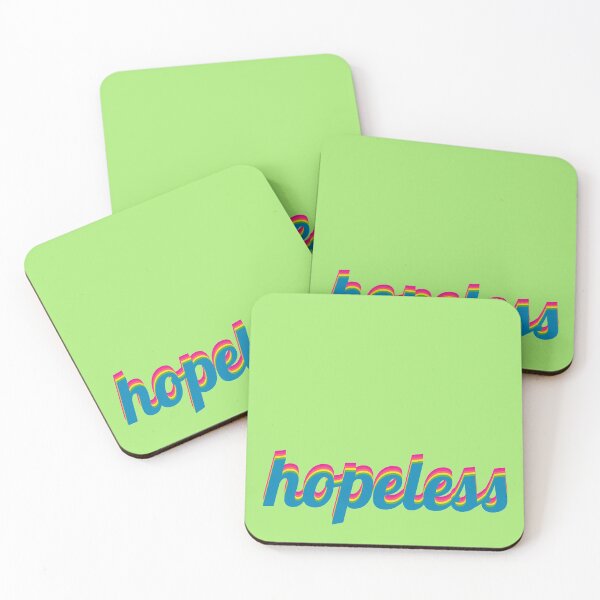Item preview, Satire - Hopeless - Rainbow Design - Typography - Neon Pastel - A Tribute to Nico Semsrott designed and sold by greatnorris.