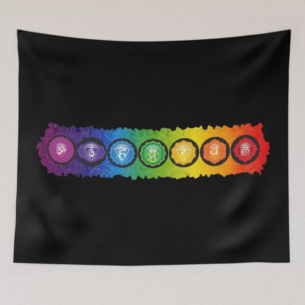 Item preview, 7 Chakra Symbols - 62 HRBBG designed and sold by chakraplaza.