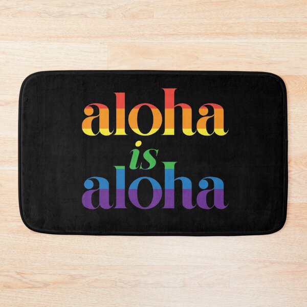 Item preview, Aloha Is Aloha Rainbow love Hawaii Hawaiian LGBQT pride month designed and sold by alohagiftbox.