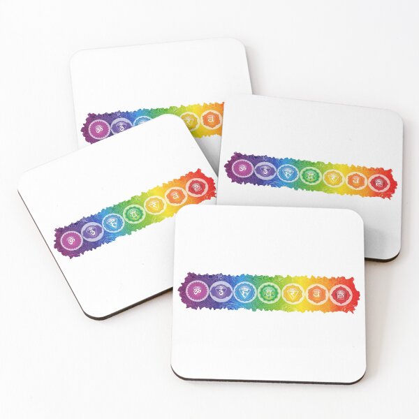 Item preview, 7 Chakra Symbols - 63 HRWBG designed and sold by chakraplaza.