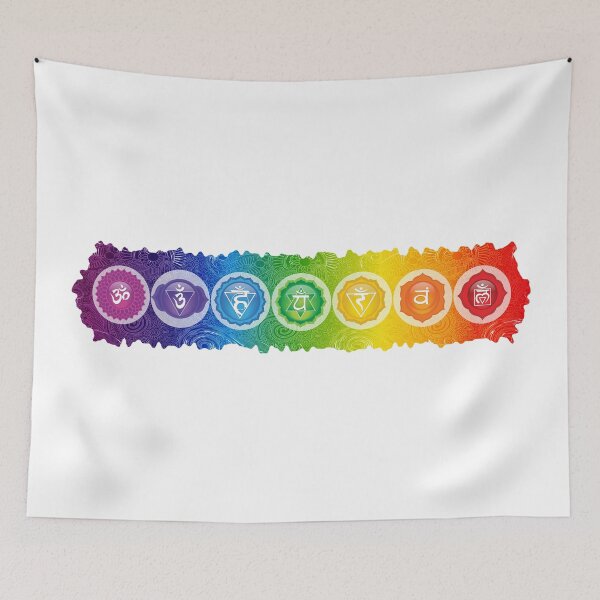 Item preview, 7 Chakra Symbols - 63 HRWBG designed and sold by chakraplaza.