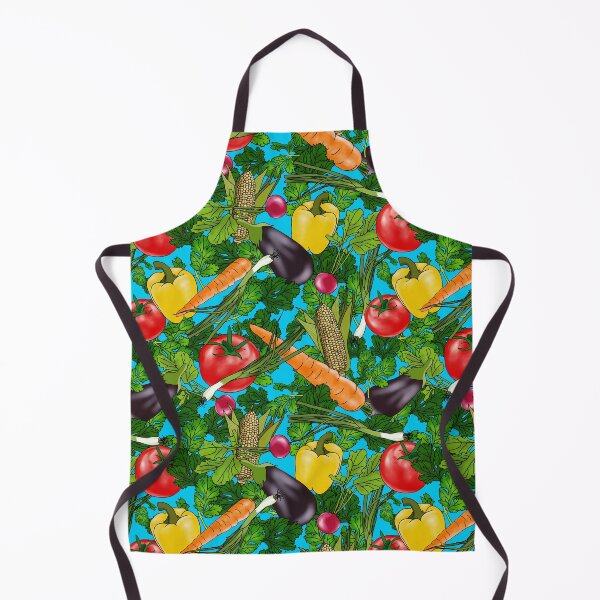 Item preview, Veggies On Turquoise Pattern designed and sold by couldbenice.