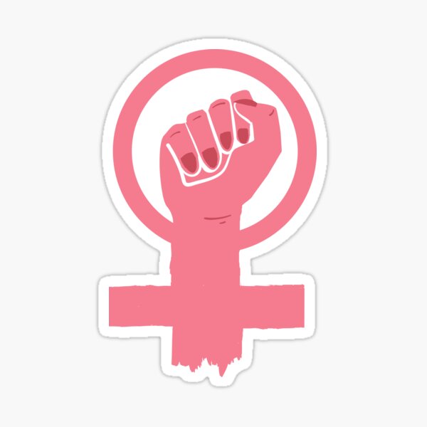 "Girl Power, fist symbol" Sticker by niamin Redbubble