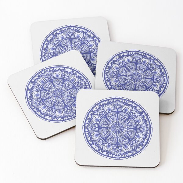 Item preview, Blue china mandala designed and sold by sarcohpagus.