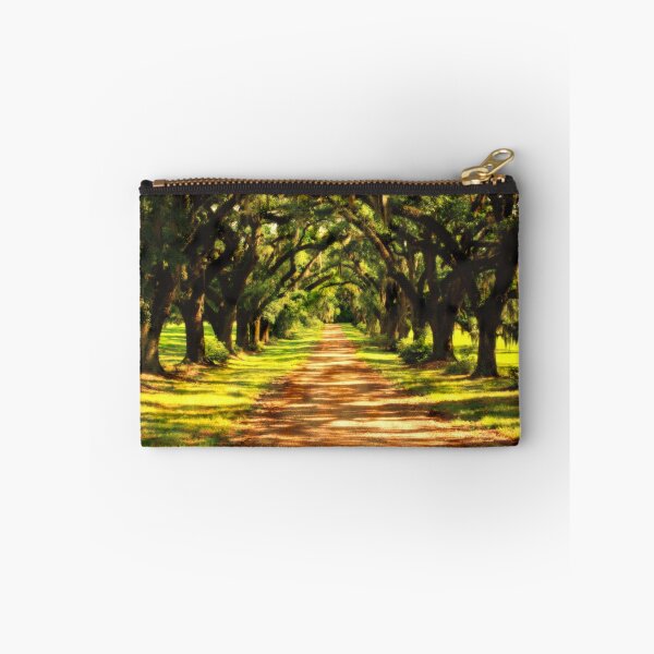 Item preview, Dreamy Covered Oak Canopy Dirt Road in Mississippi, Landscape Photography, Panoramic, Photo, Tree Covered Road, Tree Art, Wall Art designed and sold by littrellart.