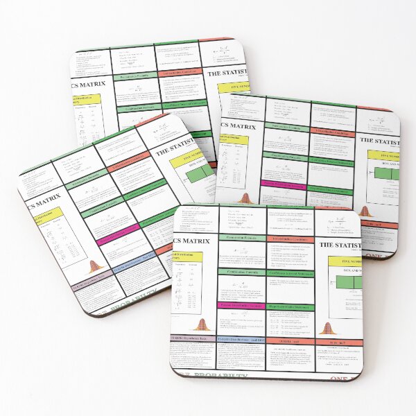 Item preview, Statistics Review with Z, Chi Square: The StatisticsMatrix at  Redbubble, 2020 designed and sold by Mark Stansberry.