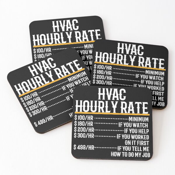 Item preview, HVAC Hourly Rate designed and sold by TeesYouWant.