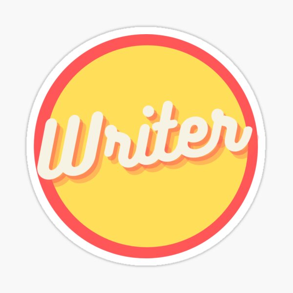 Vintage Writer Sticker