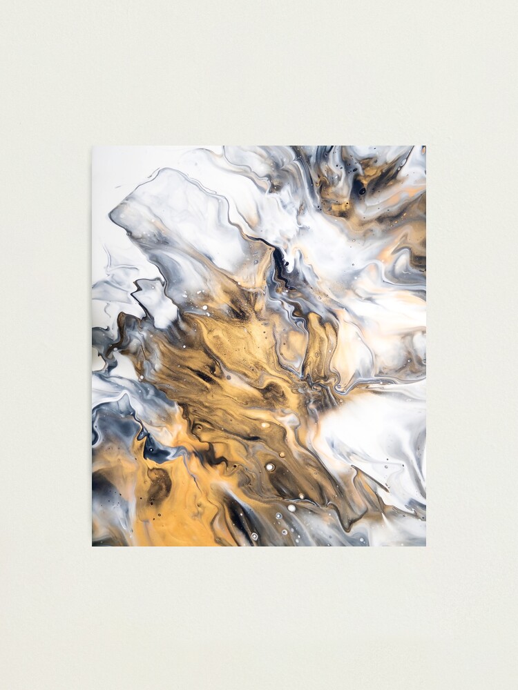 Alternate view of Gold Marble Photographic Print