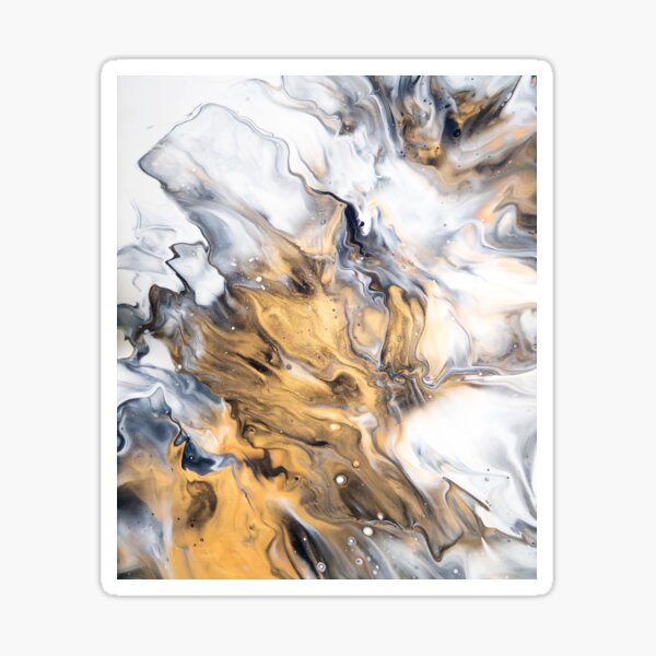 Gold Marble Sticker