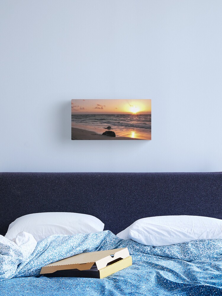Thumbnail 2 of 3, Canvas Print, Sunrise Tulum Beach designed and sold by darren-j-mcleod.