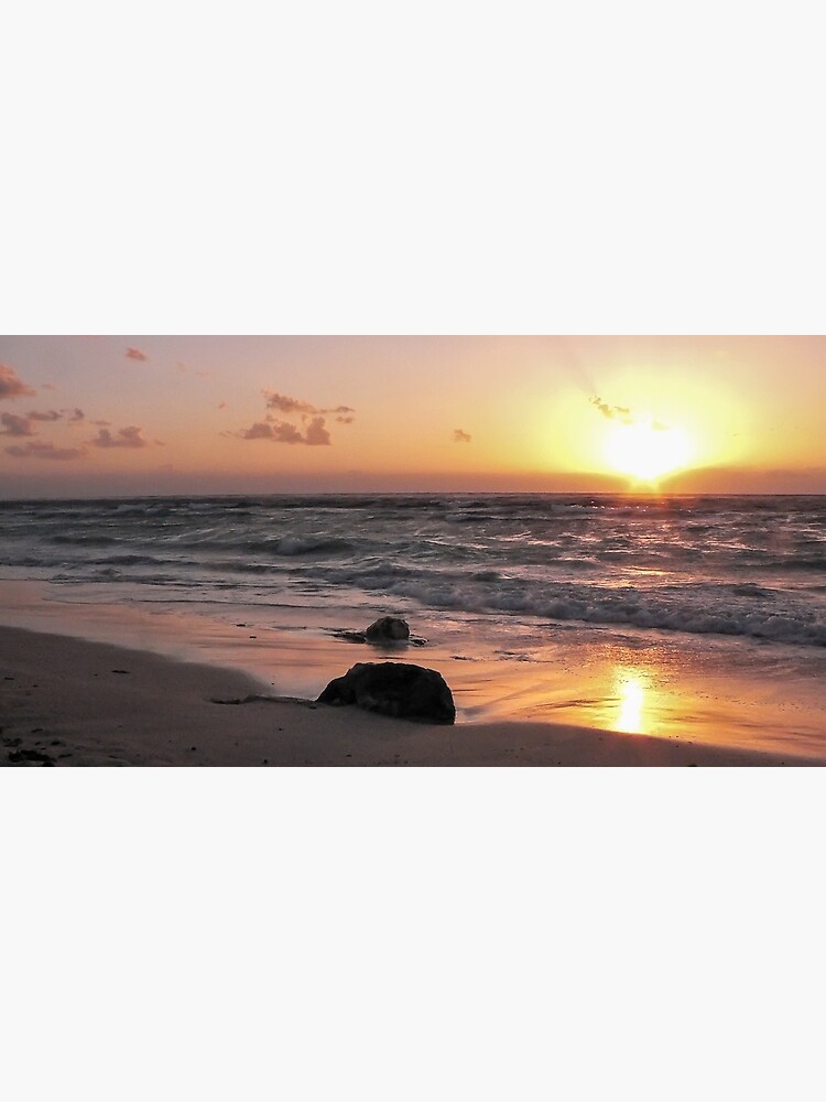 Thumbnail 3 of 3, Canvas Print, Sunrise Tulum Beach designed and sold by darren-j-mcleod.