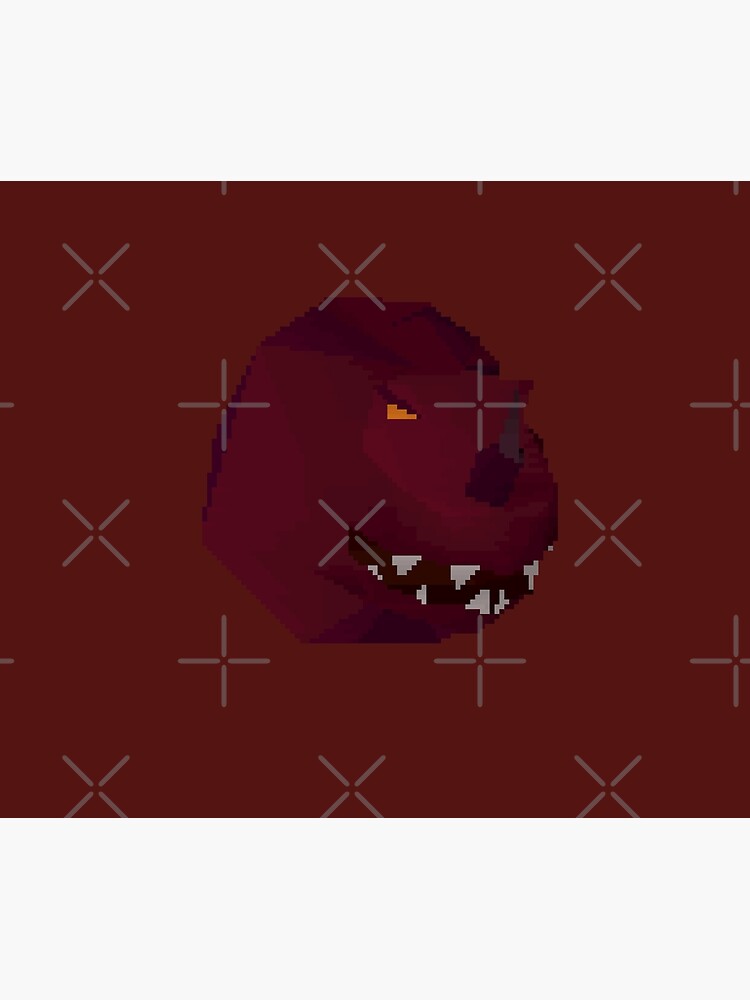 "OSRS TzRek Jad pet Chathead" Throw Blanket for Sale by Tippen Redbubble