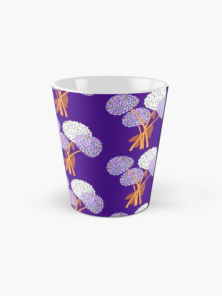 Alternate view of Pom Pom Flowered Bouquet Lavender Mug
