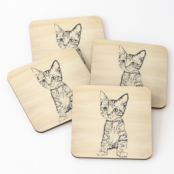 Item preview, Timid Tan Kitten designed and sold by INKconceivable.