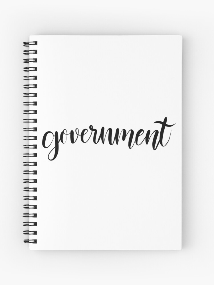 Government Calligraphy | Spiral Notebook