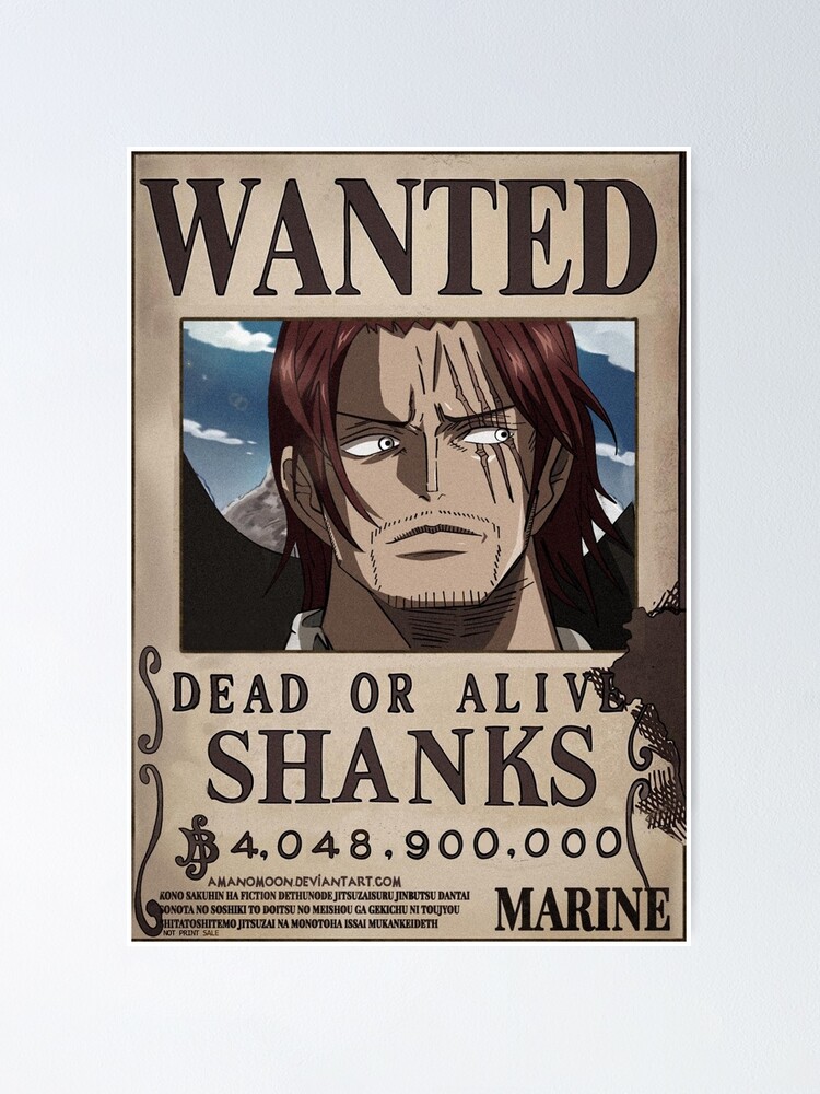 Avis De Recherche One Piece Shanks Avis De Recherche One Piece Shanks - Communauté MCMS
