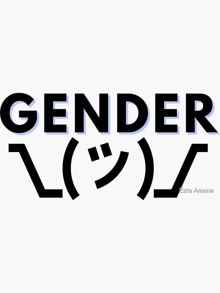 Gender Shrug by madalynwilliams