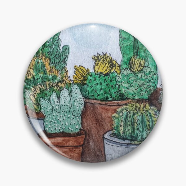 Item preview, Cactus collection watercolor art designed and sold by Art-and-bees.