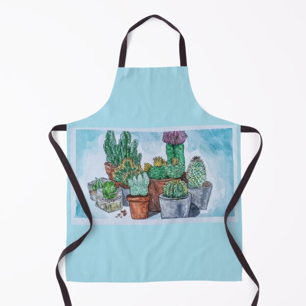 Item preview, Cactus collection watercolor art designed and sold by Art-and-bees.