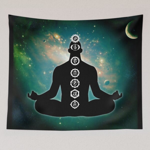 Item preview, 7 Chakra Male Silhouette - Universe 65 designed and sold by chakraplaza.
