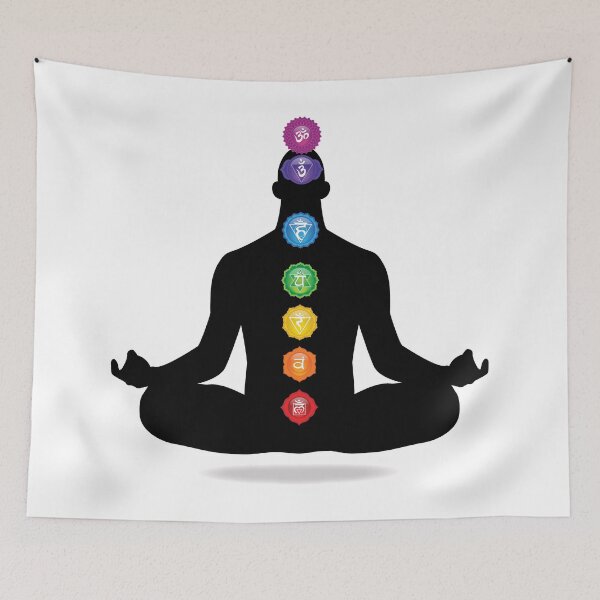 Item preview, 7 Chakra Male Silhouette - 65 WBG designed and sold by chakraplaza.